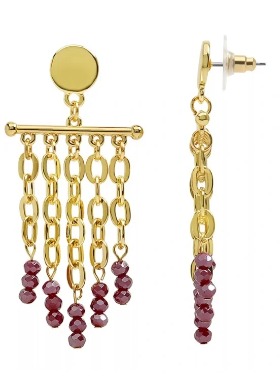 Emberly Earring - Choose Heart, Disc, Bean or Fringe Style - Picture 5 of 7